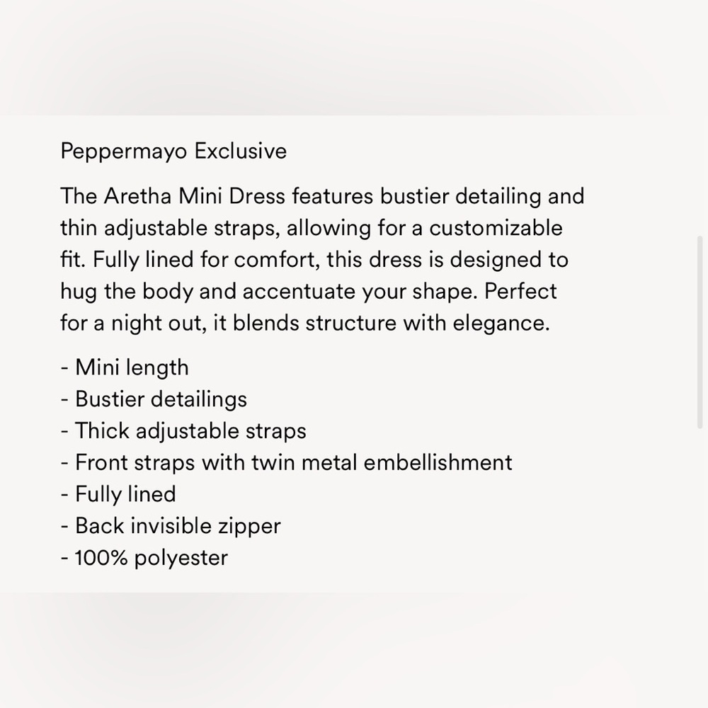 Peppermayo Black Mini Dress - Picture 4 of 8